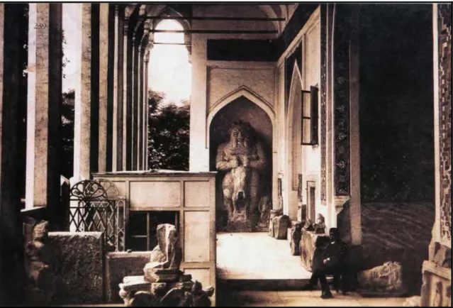 Fig. 3 Left side of the portico of the Tiled Pavilion, late nineteenth century [Cezar, 1995] 