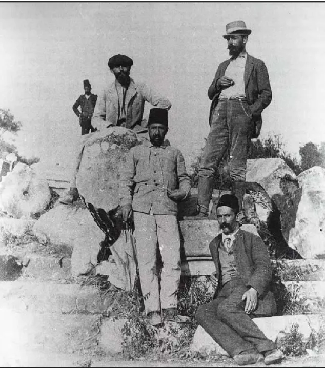 Fig. 6 Osman Hamdi Bey at the Lagina excavation [Cezar, 1995] 