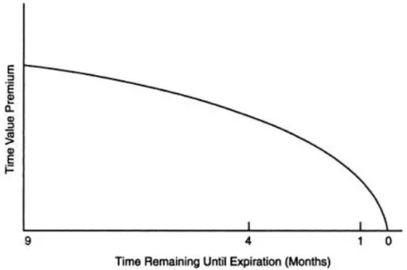 Figure 5: Options’ time value and expiration graphic 