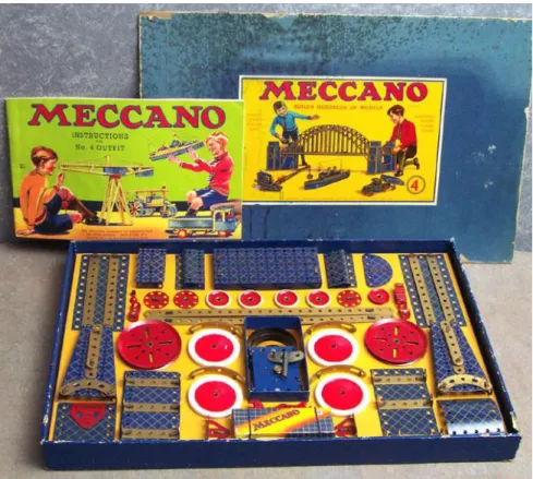 Şekil 4.10. Meccano yapı oyuncağının açılmış hali, 1938 