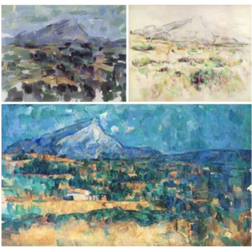 Şekil 4.3. Sainte Victoire Dağı Serisi, Paul Cezanne, 1904
