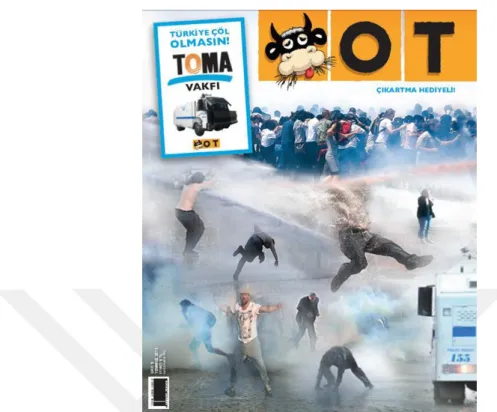 Figure 3 OT’s representation of police brutality during Gezi Park Protests (cover 