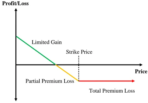 Figure 3: Profit and Loss from Long Put Options 