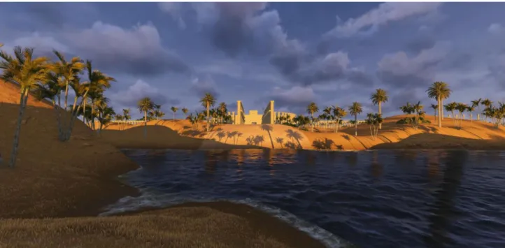 Figure 26: Temple of Bel and the 3D environment. 