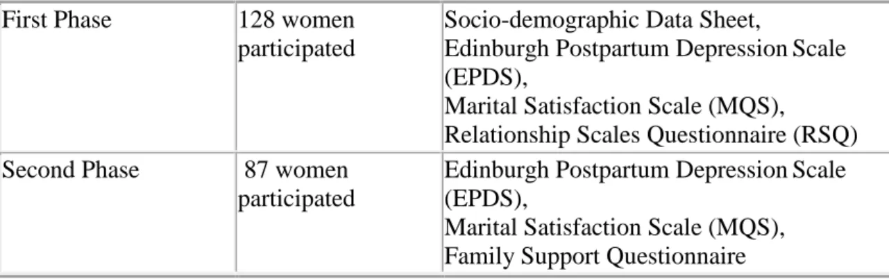 Table 3.Measures used in the study 