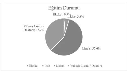 Tablo 6.3 Eğitim Durumu 