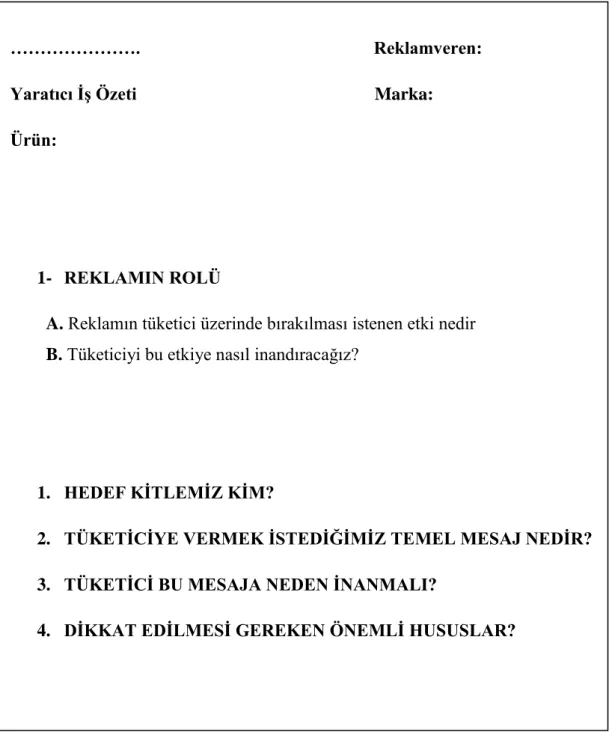 Şekil 3: Brief Örneği 