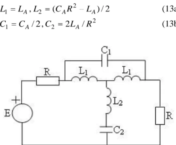 Figure 4. Second-order, constant-resistance bridged-T 