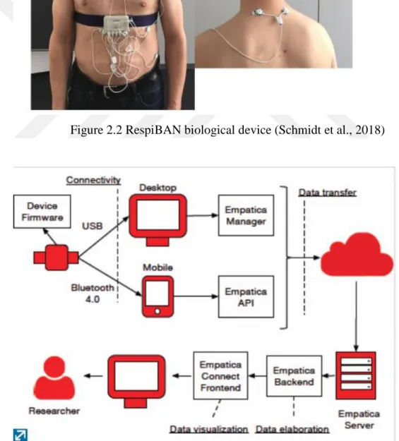 Figure 2.2 RespiBAN biological device (Schmidt et al., 2018) 