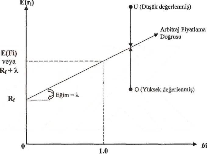 Şekil 1.1. Arbitraj Fiyatlama Doğrusu (AFD) 