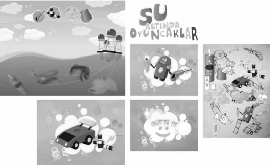 Figure 3.2.1. Toys under the water, designed by Aybars Pulat, 2007.