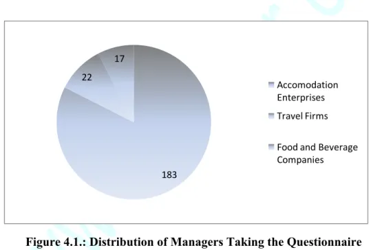 Figure 4.1.: Distribution of Managers Taking the Questionnaire 