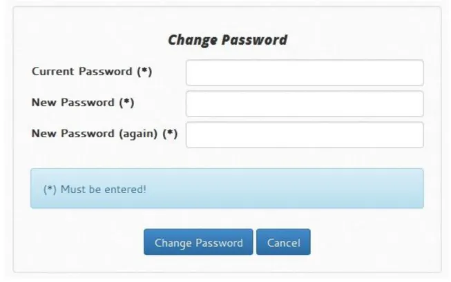 Figure 6 : Change Password Form 