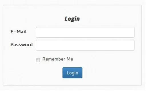 Figure 7 : Login Form 