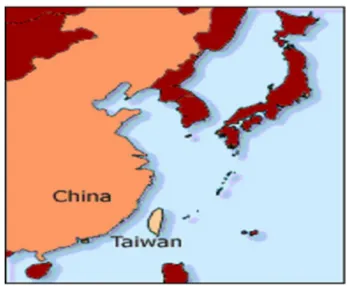 Şekil 2-1 Çin ve Tayvan’ın Coğrafi konumu 
