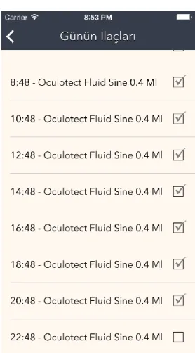Figure 6.16: Today’s drugs screen 