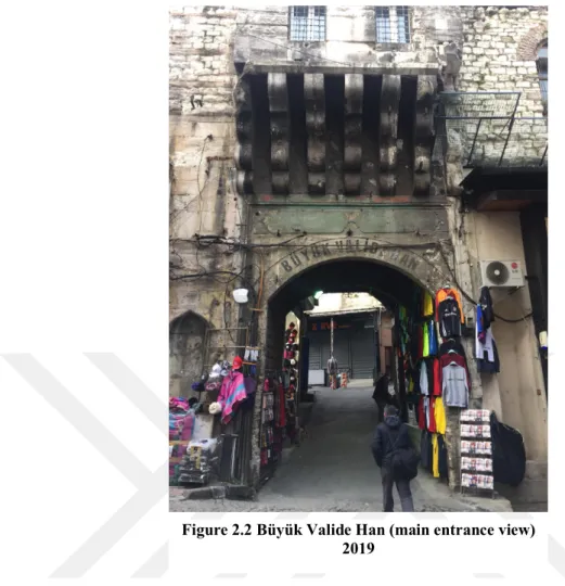 Figure 2.2 Büyük Valide Han (main entrance view)  2019 