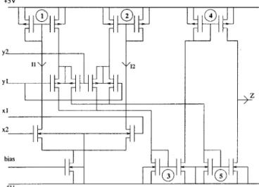 Fig. 1. Circuit diagram of the synapse.