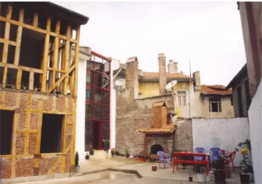 Figure 6. Backyard connecting the museum and library.