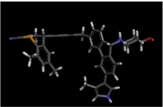 Figure 4. 3: 3-D molecular view of TM_02 