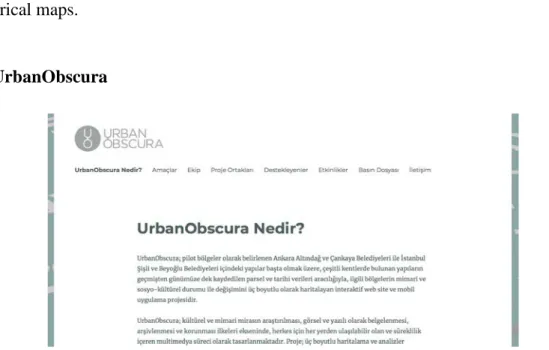 Figure 3.5 UrbanObscura Homepage,  http://www.urbanobscura.net , accessed March 18, 2018 