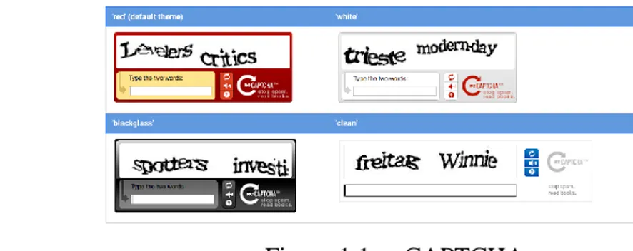 Figure 1.1: reCAPTCHA 