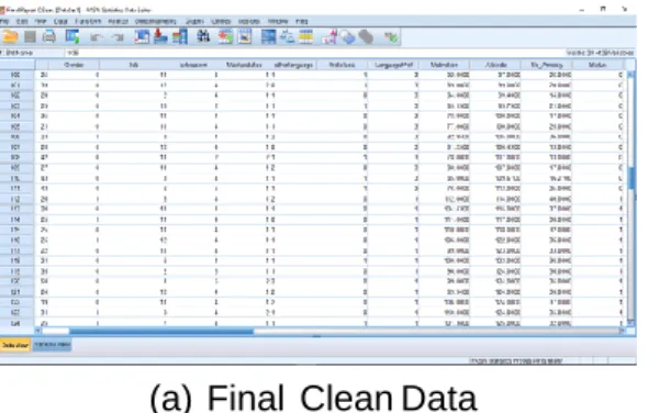 Figure 3.8: Final Clean Dataset-  After  Data mining Steps 