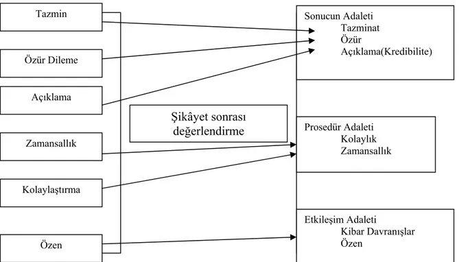 Şekil 2.3 Şikâyet Literatüründe Verilen Modeller ve Ortak Yönleri 118