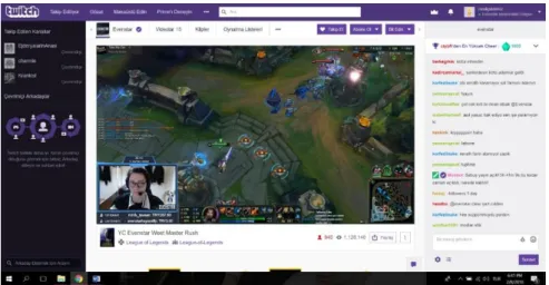 Figure 4.8 Screenshot of a Stream Chat Box 