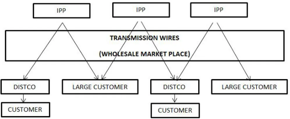 Figure 2.1 Wholesale competitive market structure