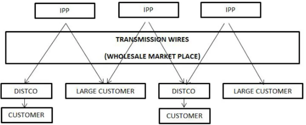 Figure 2.1 Wholesale competitive market structure