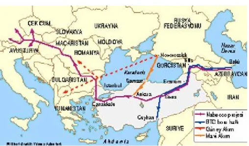 Şekil 5: Güney Akım Doğalgaz Boru Hattı                                                 