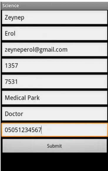 Figure 5.46: Register Page of Mobile Science 