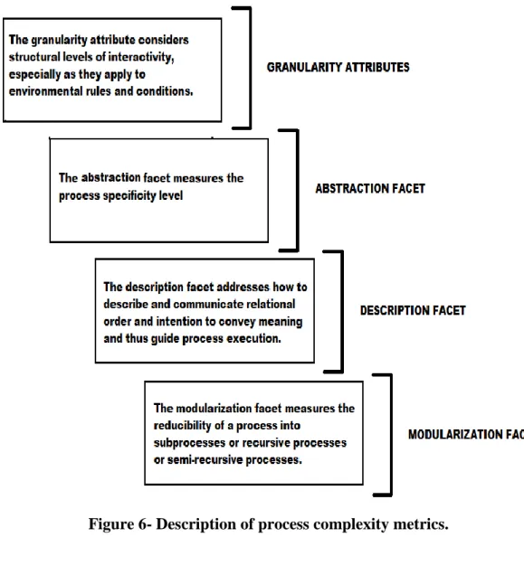 Figure 6- Description of process complexity metrics. 