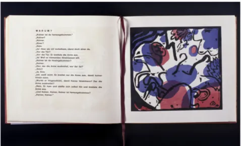 Şekil 3: “ Livres d'Artiste”’ örneği:  Wassily Kandinsky, Klänge (Sounds), 1912 