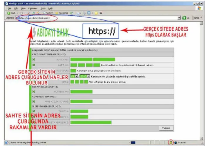 Şekil 6: Gerçek İnternet Sitesi 