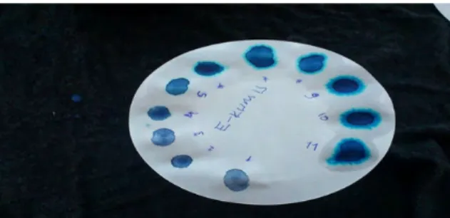 Figure 2.  Determining the methylene blue value of sand 