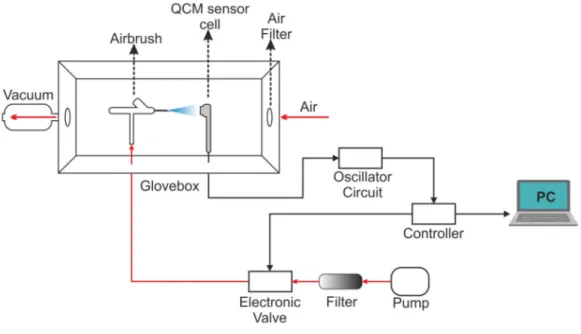 Figure 2. Schematic representation of the coating system.