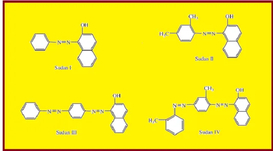 Şekil 2.8. Sudan bileşiklerinin moleküler yapısı. 