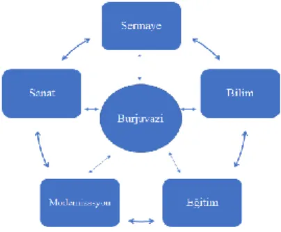 Şekil 1: Batı Tipi Burjuvazi                                 