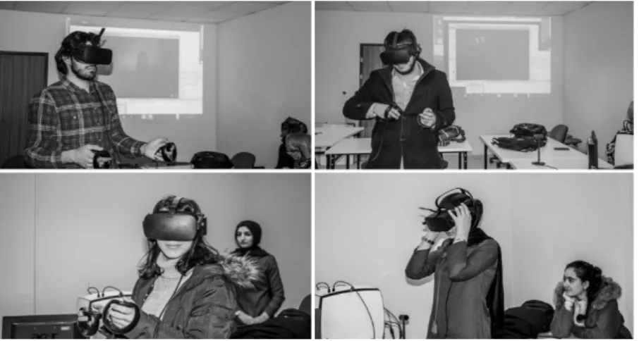 Figure  6  shows the comparison of the mean success rates  between the VR group, the field group and the classroom  group