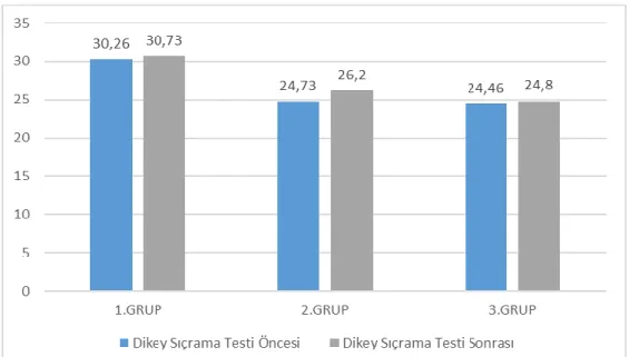 Grafik 5. Dikey Sıçrama Dağılımı 