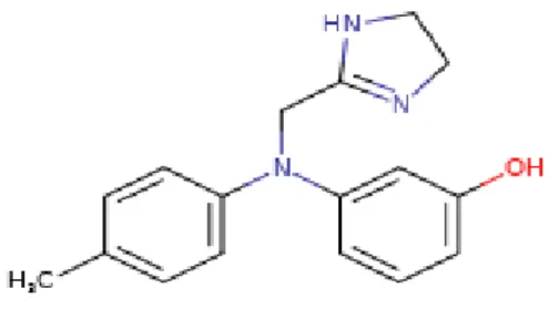 Şekil 2.5. Fentolaminin Kimyasal Yapısı (https://toxnet.nlm.nih.gov). 