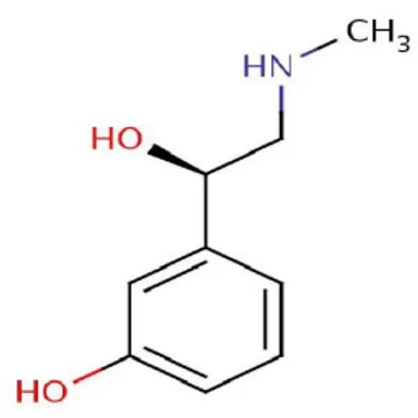 Şekil 2.10. Fenilefrinin Kimyasal Yapısı (https://dokumen.tips/documents/fenilefrin.html )