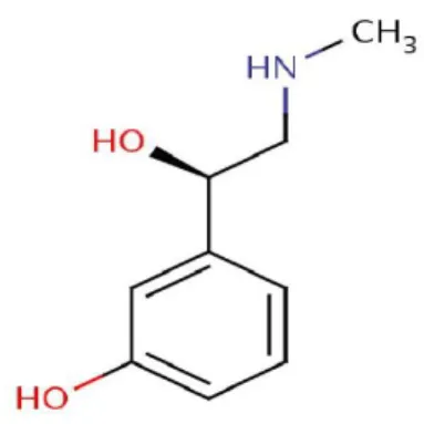 Şekil 2.10. Fenilefrinin Kimyasal Yapısı (https://dokumen.tips/documents/fenilefrin.html )
