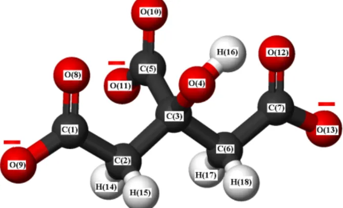 Figure 6. The molecular structure of the Cit ion.