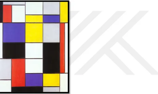 Şekil 2.9: Mondrian, Composition A, 1923 