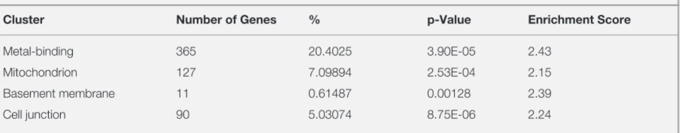 Table 1. Gene set enrichment analysis results for A2058, SKMEL5 and SKMEL30