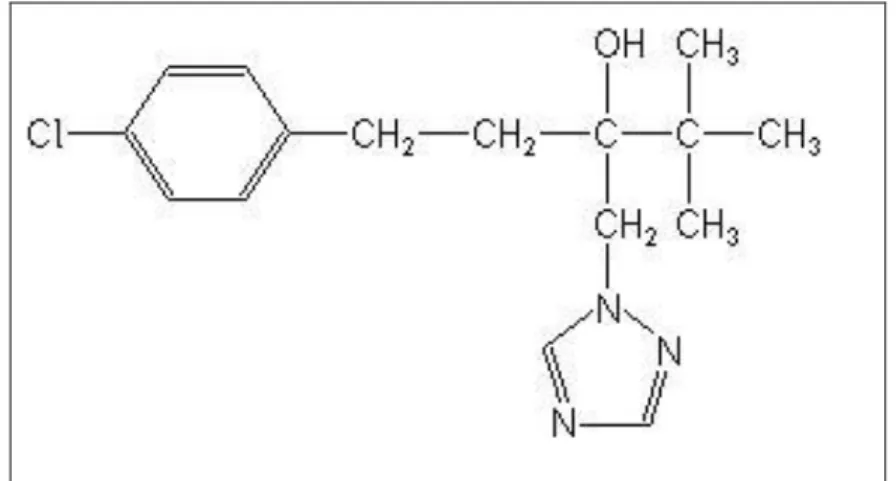 Şekil 3.3. Tebuconazole’ün kimyasal yapısı  Floupyram+Tebuconazole : 