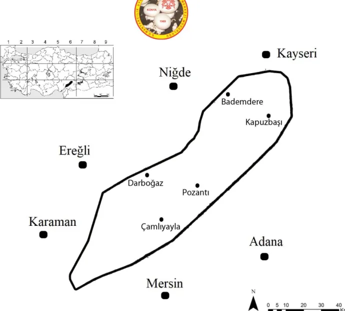 Figure 1. Map of the research area (Kabaktepe and Akata, 2018). 